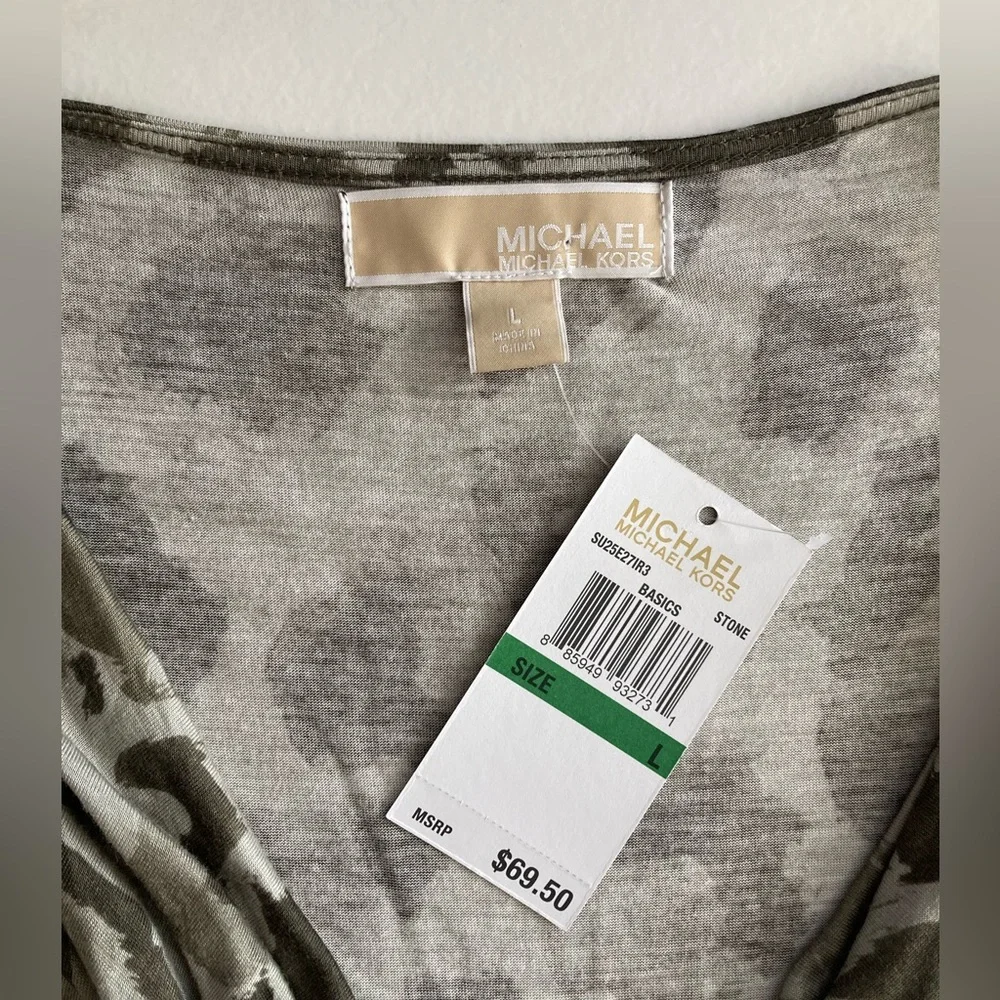 MICHAEL Michael Kors | NWT Women’s Leopard Print Sleeveless Blouse - Picture 5 of 6